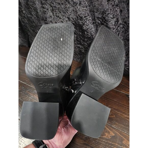 NEW Circus NY Layla 2 Black Square Toe Block Heel Boots/Sz. 8M - Picture 10 of 10